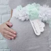 Hello World Mother To Be Bloemenceintuur Mint-Wit Ginger Ray