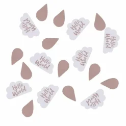 Hello World Tafelconfetti Rosegoud Ginger Ray