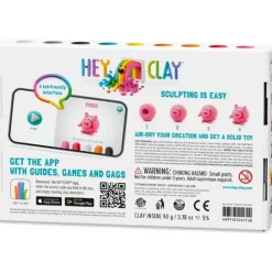 Hey Clay Boetseerklei Animals Piggy, Horse, Rabbit (6St)