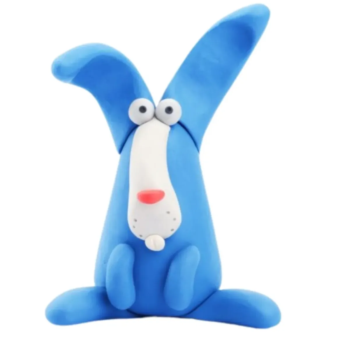 Hey Clay Boetseerklei Animals Piggy, Horse, Rabbit (6St)