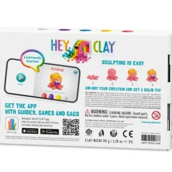 Hey Clay Boetseerklei Ocean Shark, Octopus, Stingray (6St)