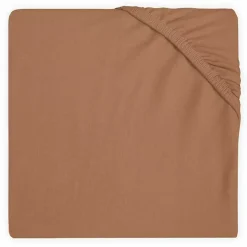 Hoeslaken Ledikant Jersey Caramel Jollein