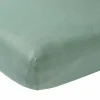 Hoeslaken Ledikant Jersey Stone Green (60X120Cm) Meyco