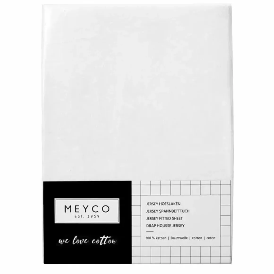 Hoeslaken Meegroeibed Jersey Wit (70X140Cm) Meyco