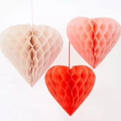 Honeycombs Valentine Heart (6St) Meri Meri