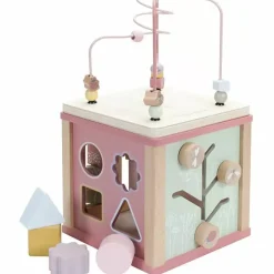 Houten Activiteitenkubus Flowers Little Dutch