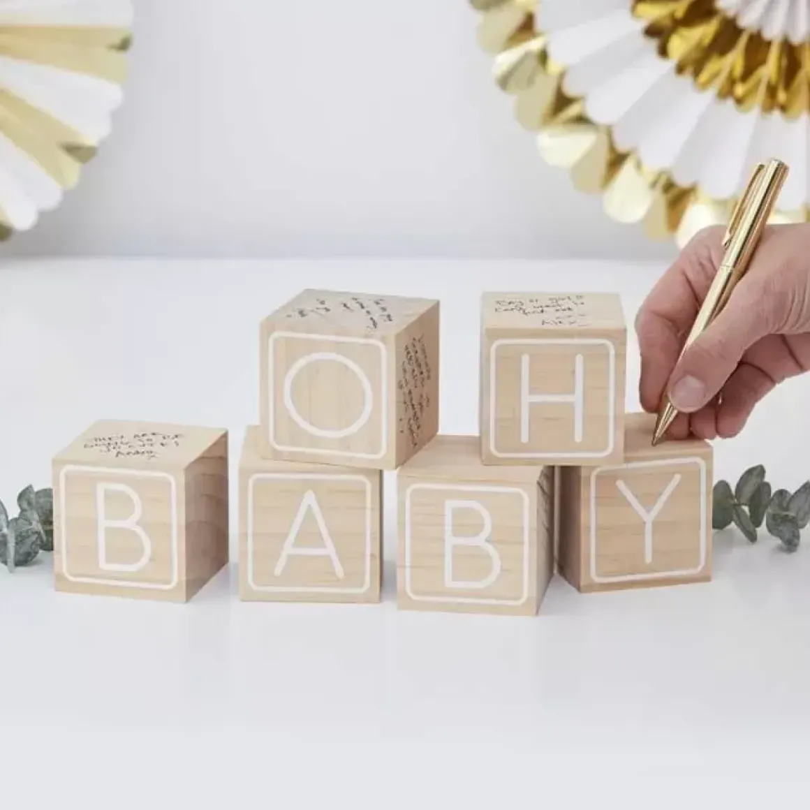 Houten Blokken Gastenboek Oh Baby! Ginger Ray