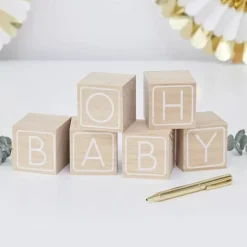 Houten Blokken Gastenboek Oh Baby! Ginger Ray