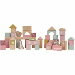 Houten Bouwblokken Roze Little Dutch