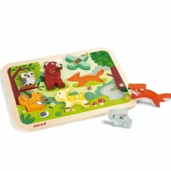 Houten Chunky Puzzel Bosdieren Janod
