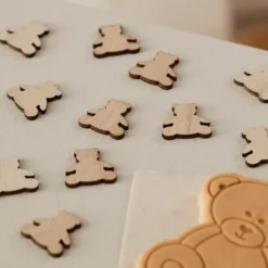 Houten Confetti Beertjes Teddy Bear Babyshower Ginger Ray