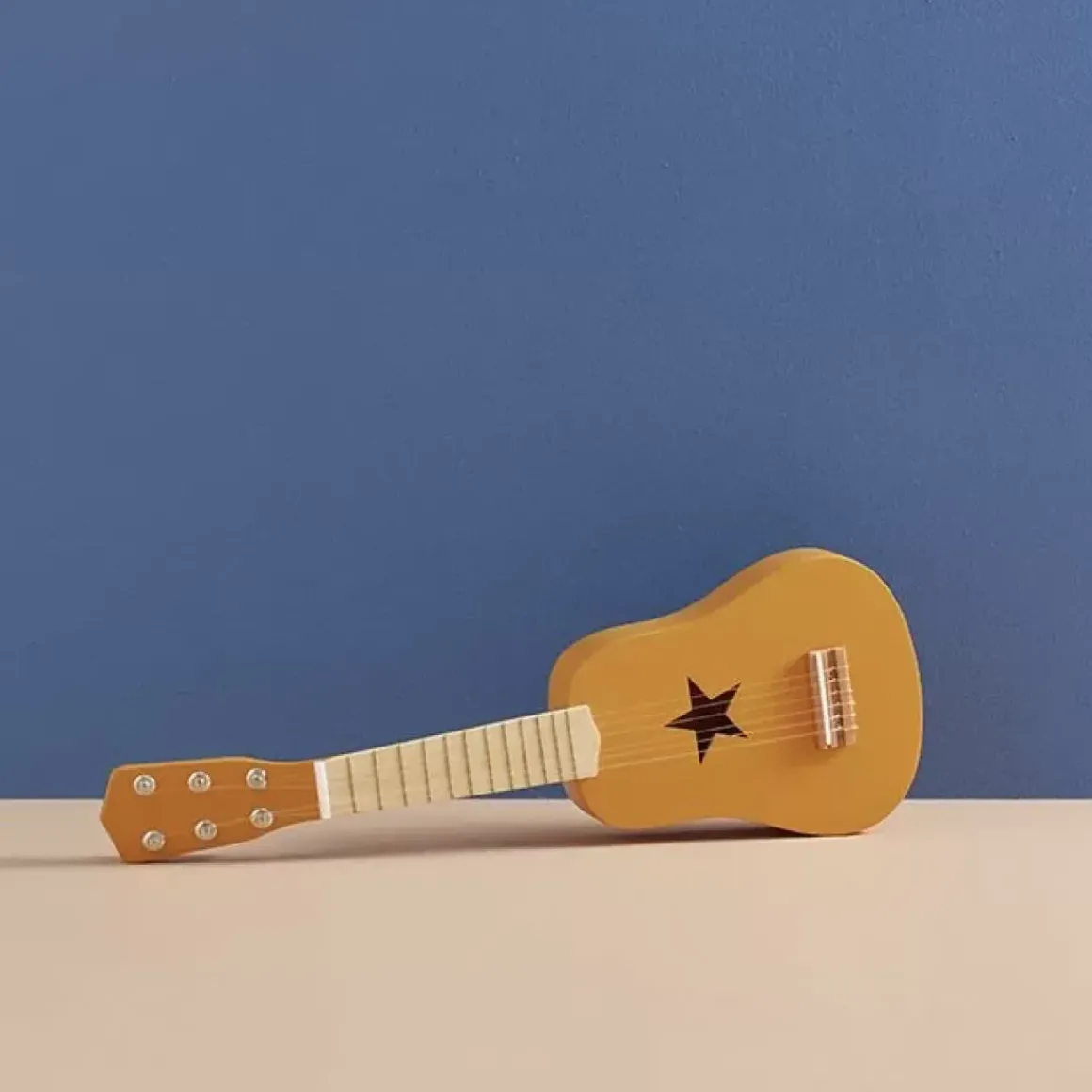 Houten Gitaar Okergeel Kids Concept