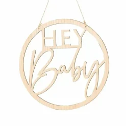 Houten Hanger Hey Baby Botanical Baby Ginger Ray