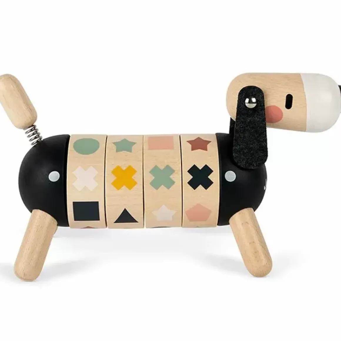 Houten Hond Met Vormen En Kleuren Sweet Cocoon Janod