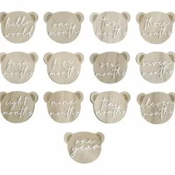 Houten Milestone Kaarten Teddy Bear Van Ginger Ray
