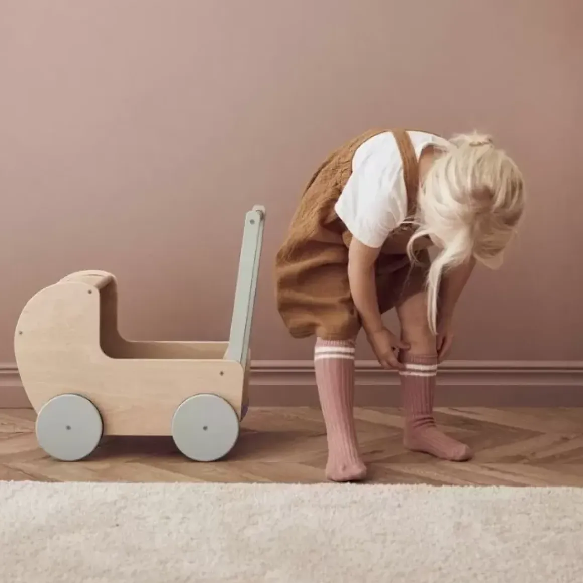 Houten Poppenwagen Natural Kids Concept