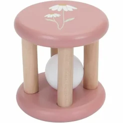 Houten Rammelaar Roller Flowers Little Dutch