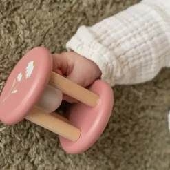 Houten Rammelaar Roller Flowers Little Dutch