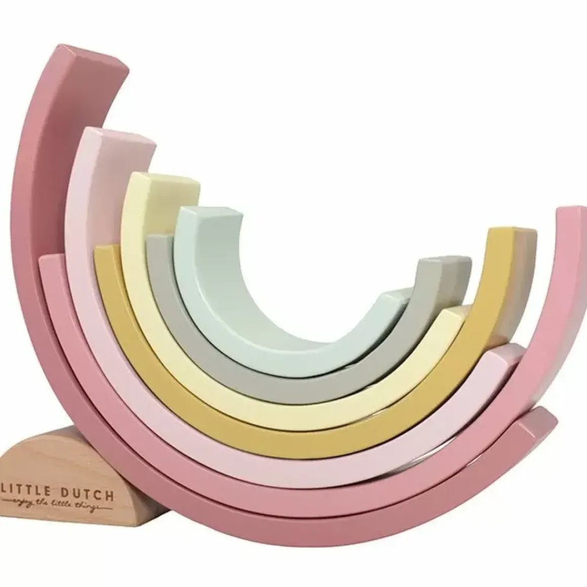 Houten Regenboog Roze Little Dutch