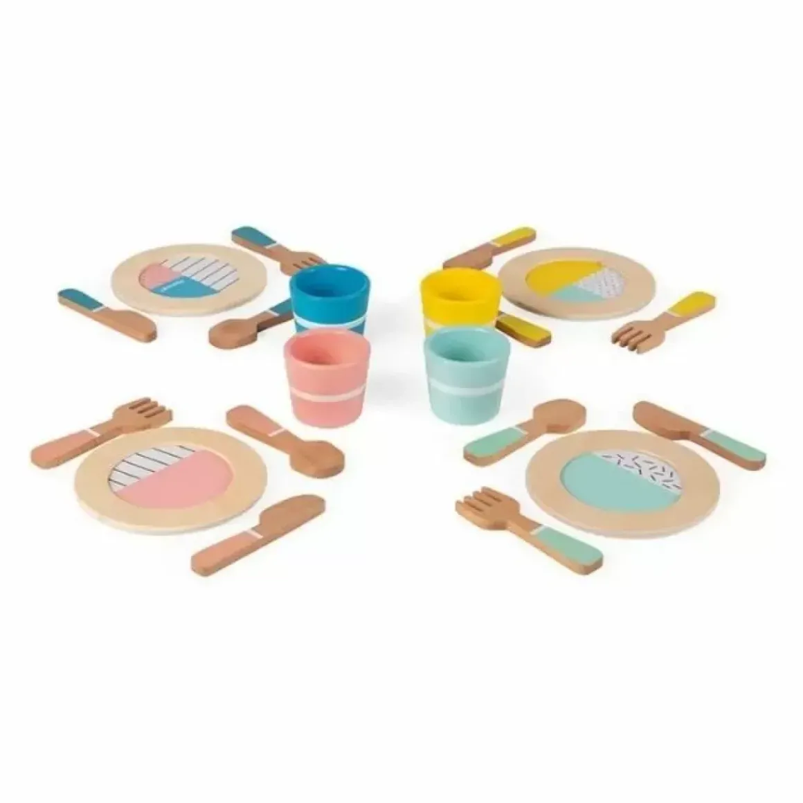 Houten Servies Janod