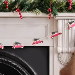 Houten Slinger Auto'S Merry Little Christmas