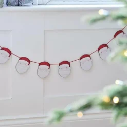Houten Slinger Kerstmannen Merry Little Christmas Ginger Ray