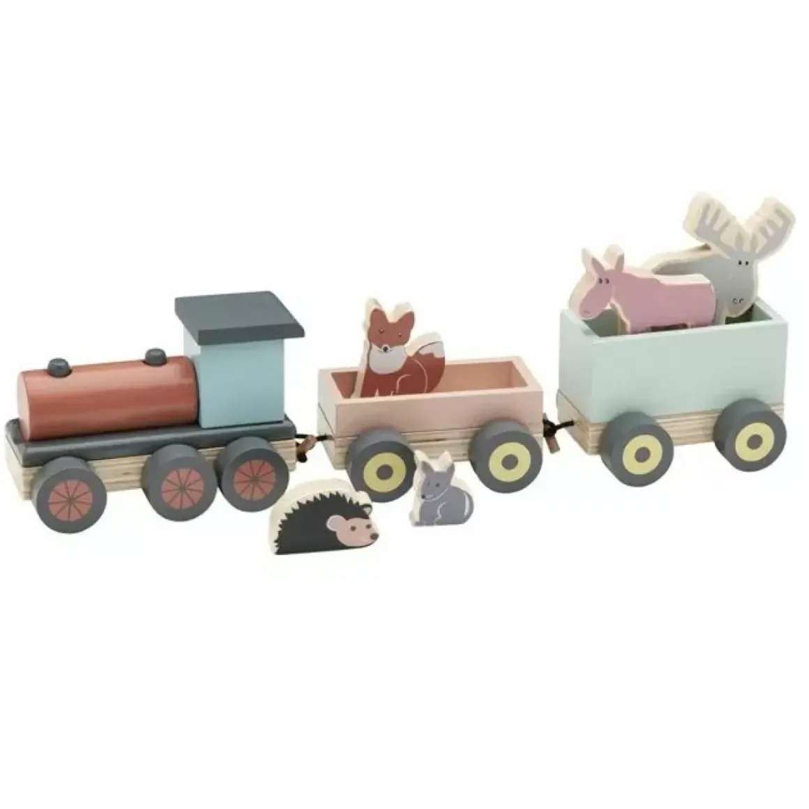 Houten Speeltrein Met Diertjes Kids Concept