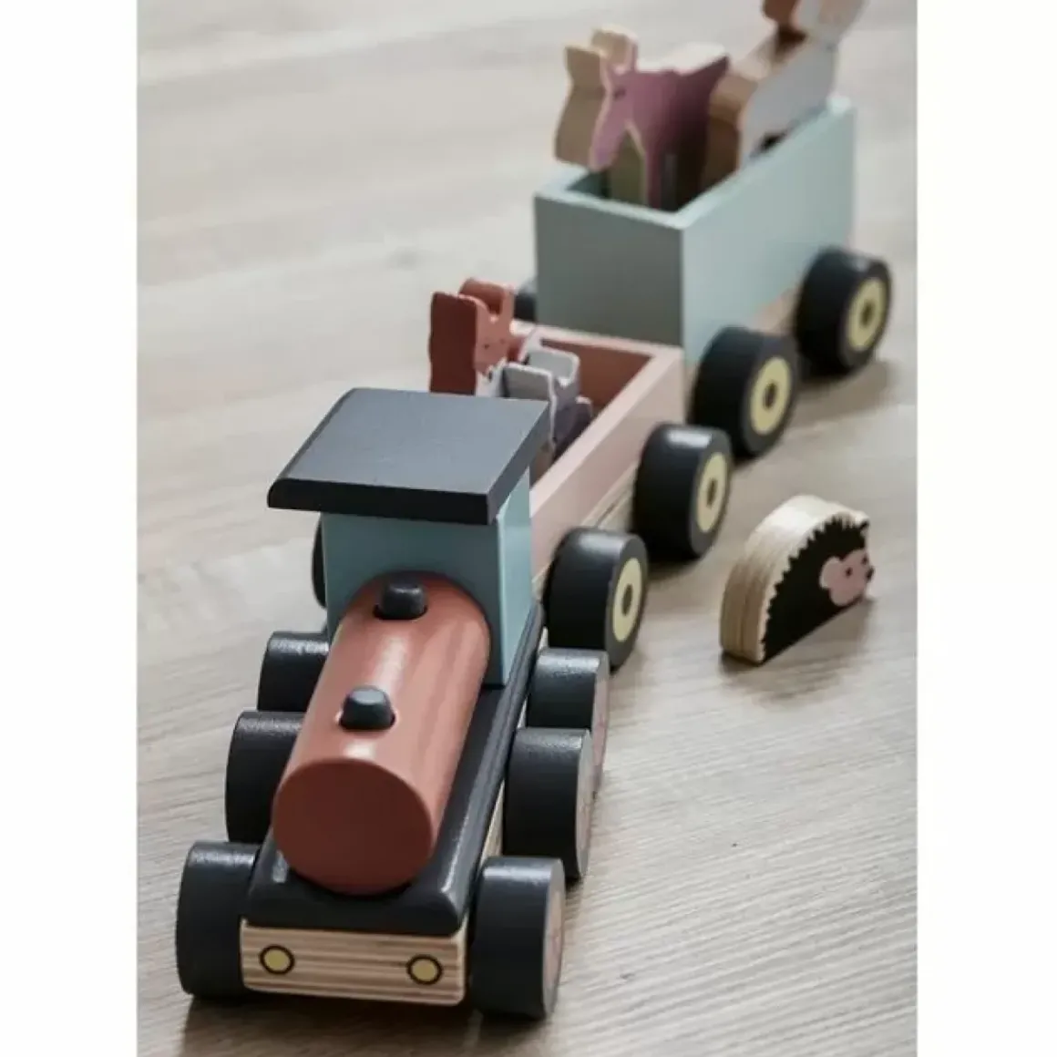 Houten Speeltrein Met Diertjes Kids Concept