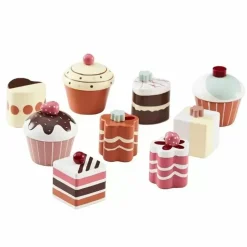 Houten Taartjes En Cupcakes (9St) Kids Concept