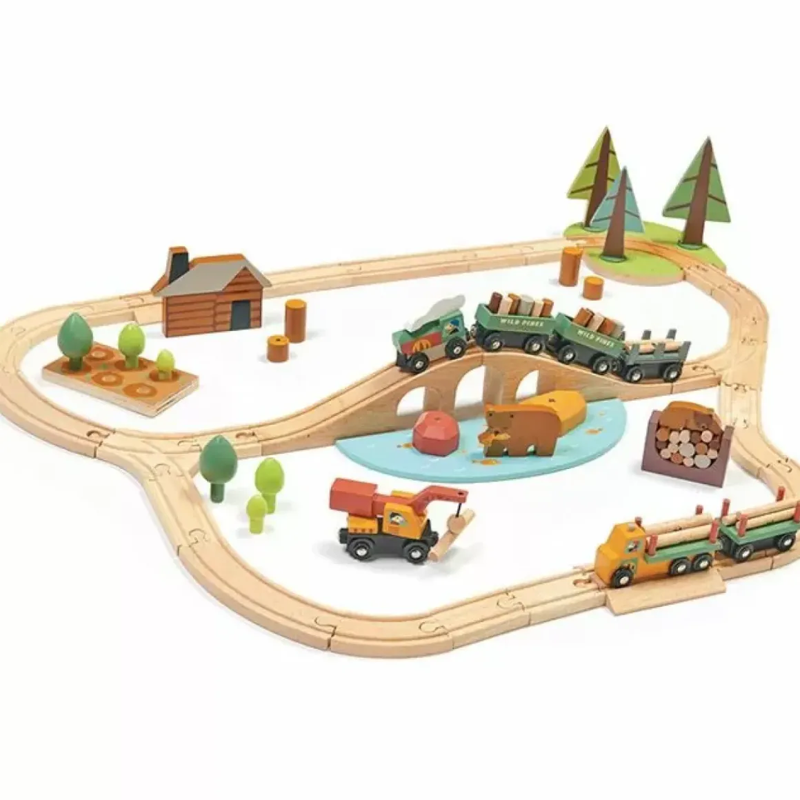 Houten Treinspeelset Tender Leaf Toys