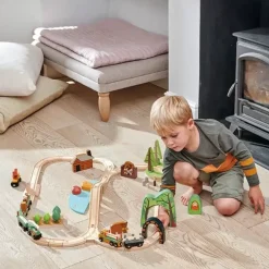 Houten Treinspeelset Tender Leaf Toys