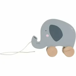 Houten Trekdier Olifant Little Dutch