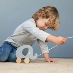 Houten Trekdier Olifant Little Dutch
