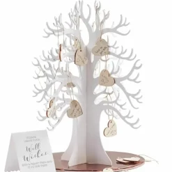 Houten Wensboom Met Houten Hartjes (70St) Ginger Ray
