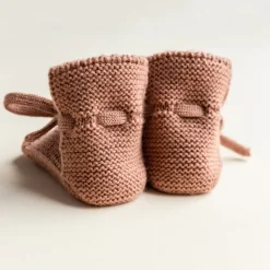 Hvid Slofjes Terracotta (0-9M)