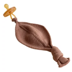 Hvid Speendoekje Titi Terracotta