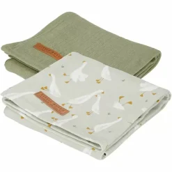 Hydrofiele Doeken Little Goose & Olive (2St) Little Dutch