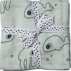 Hydrofiele Doeken Xl Sea Friends Blauw (2St) Done By Deer