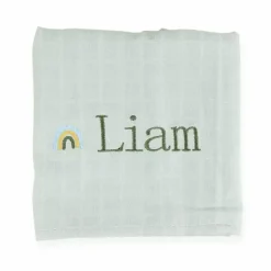 Hydrofiele Doek Met Naam Dusty Green