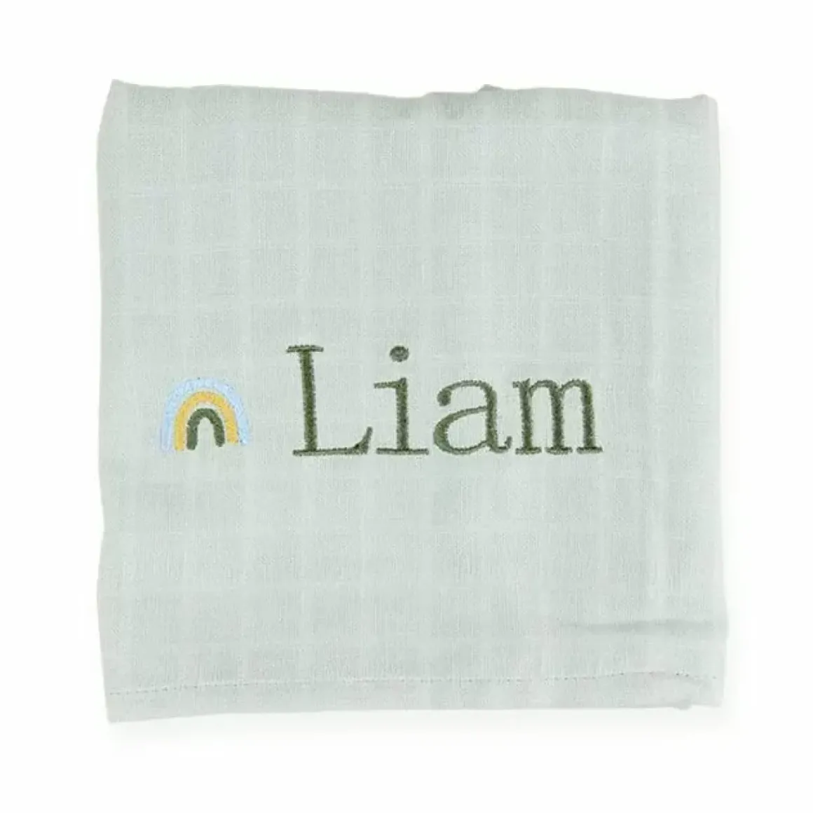 Hydrofiele Doek Met Naam Dusty Green