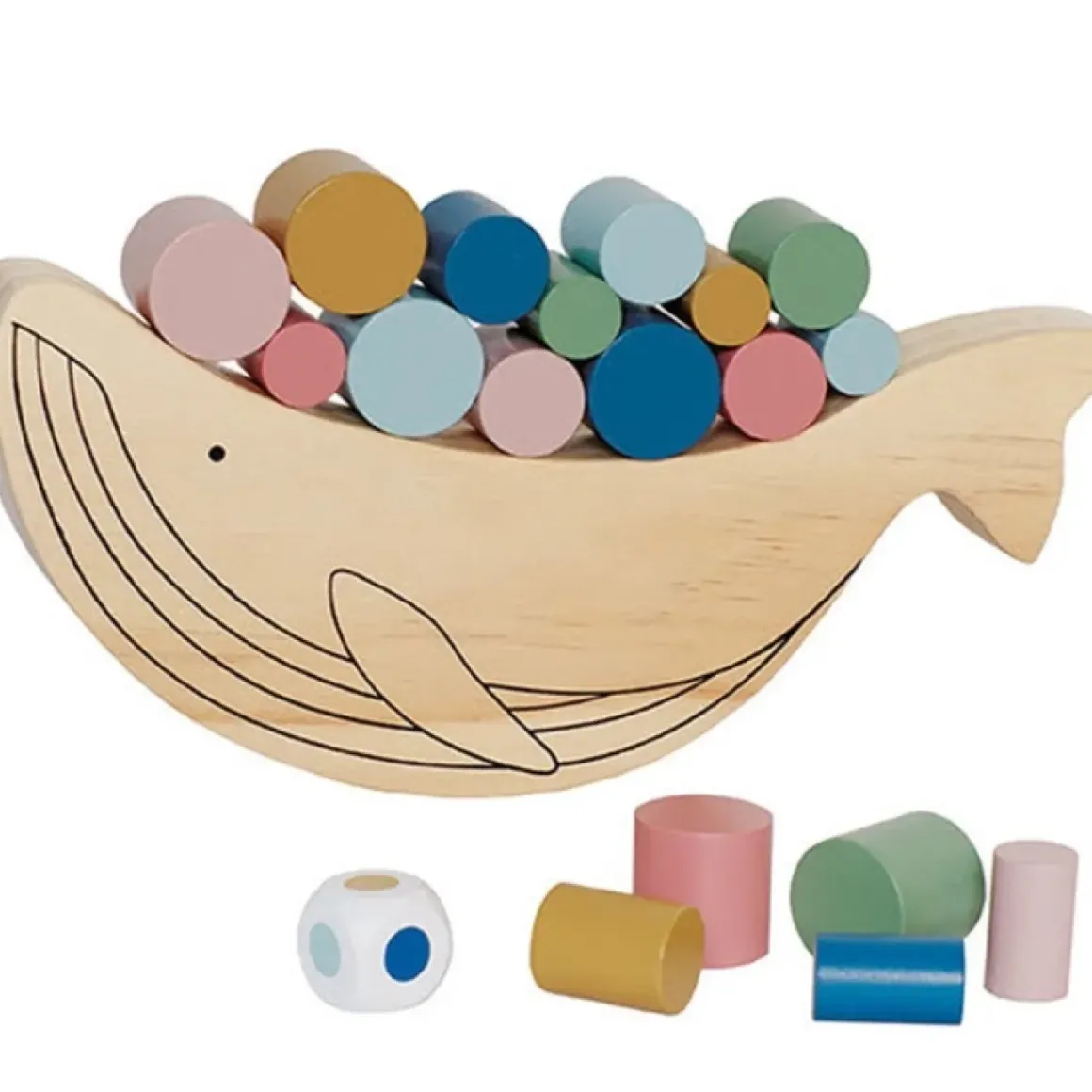 Jabadabado Houten Balansspel Walvis