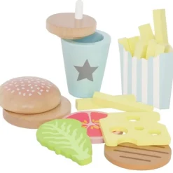 Jabadabado Houten Speelset Hamburger Maaltijd