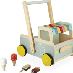 Janod Houten Loopwagen Ijscokar