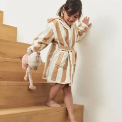 Jollein Badjas Stripe Terry Biscuit