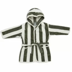 Jollein Badjas Stripe Terry Leaf Green