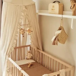 Jollein Bedhemel Vintage Ruffle Nougat