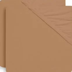 Jollein Hoeslaken Ledikant Jersey 60X120Cm Biscuit (2St)