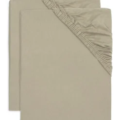 Jollein Hoeslakens Wieg Jersey Olive Green 40X80Cm (2St)
