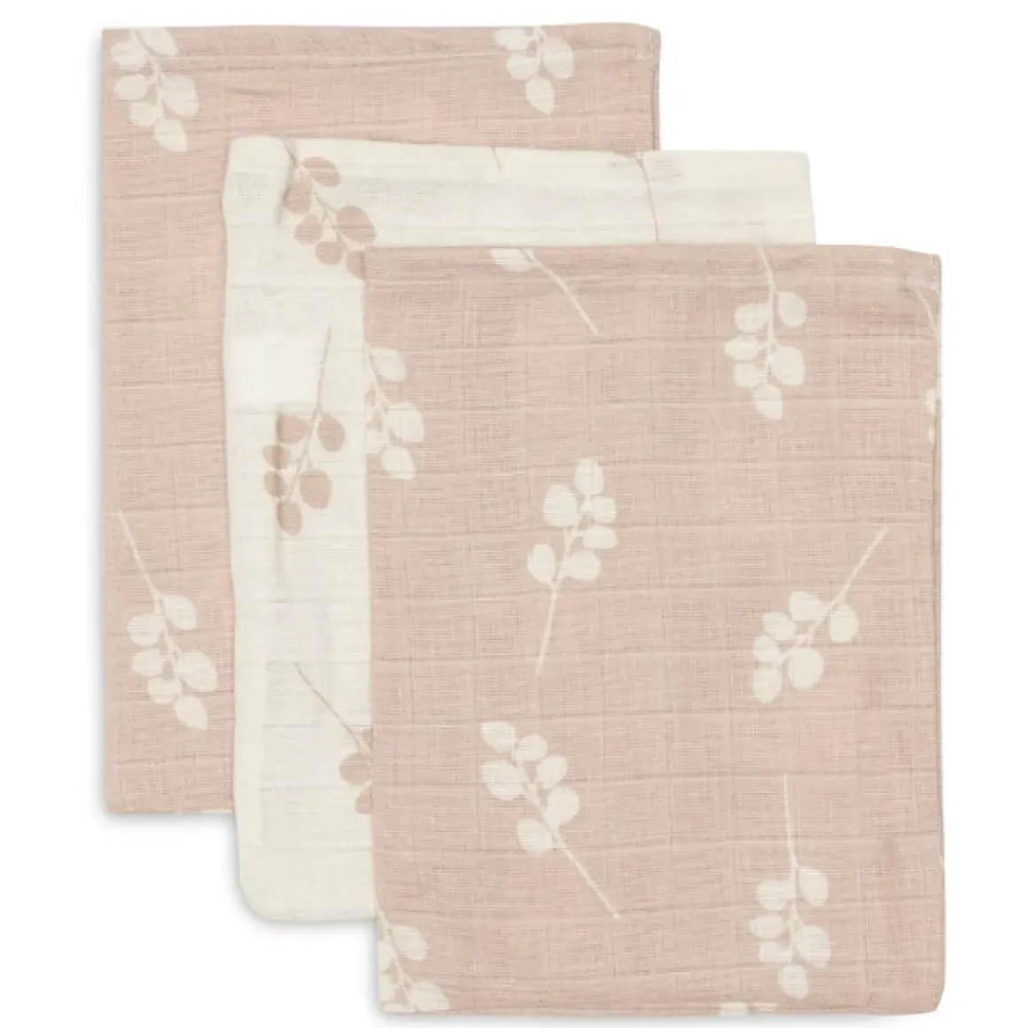 Jollein Hydrofiele Washandjes Twig Wild Rose (3St)