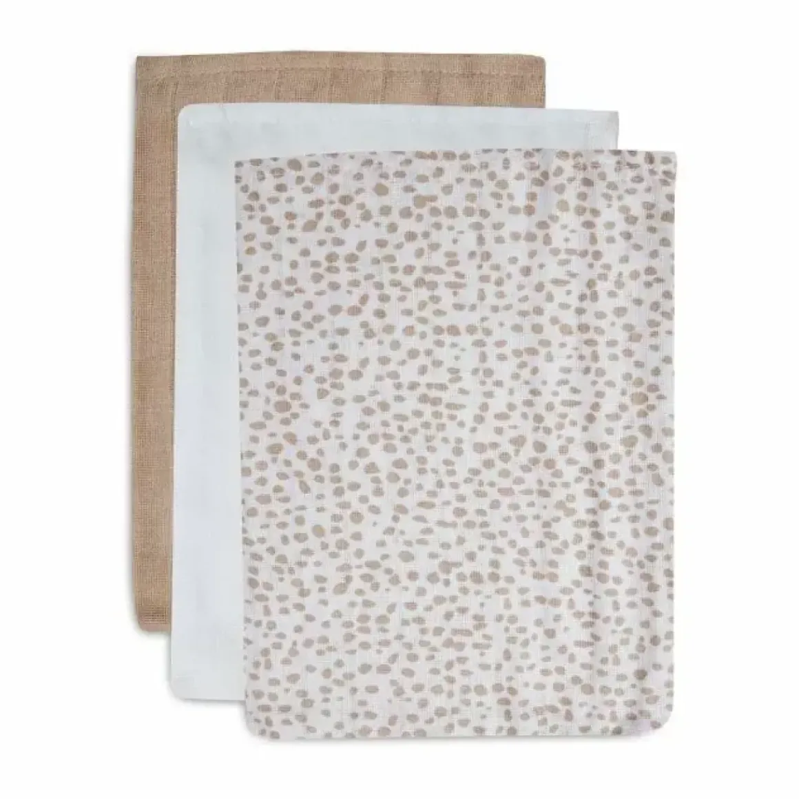 Jollein Hydrofiele Washandjes Dotted (3St)